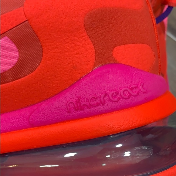 NIKE AIR MAX 270 REACT Mystic Red/Bright Crimson - Picture 14 of 16